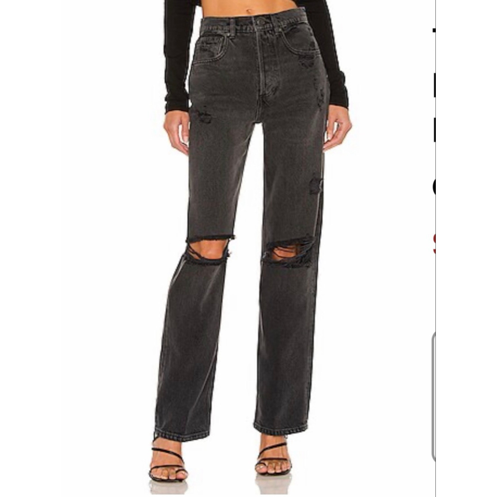 NEW with tags Boyish Black The Ziggy High-Rise Straight Leg Jeans Size 31